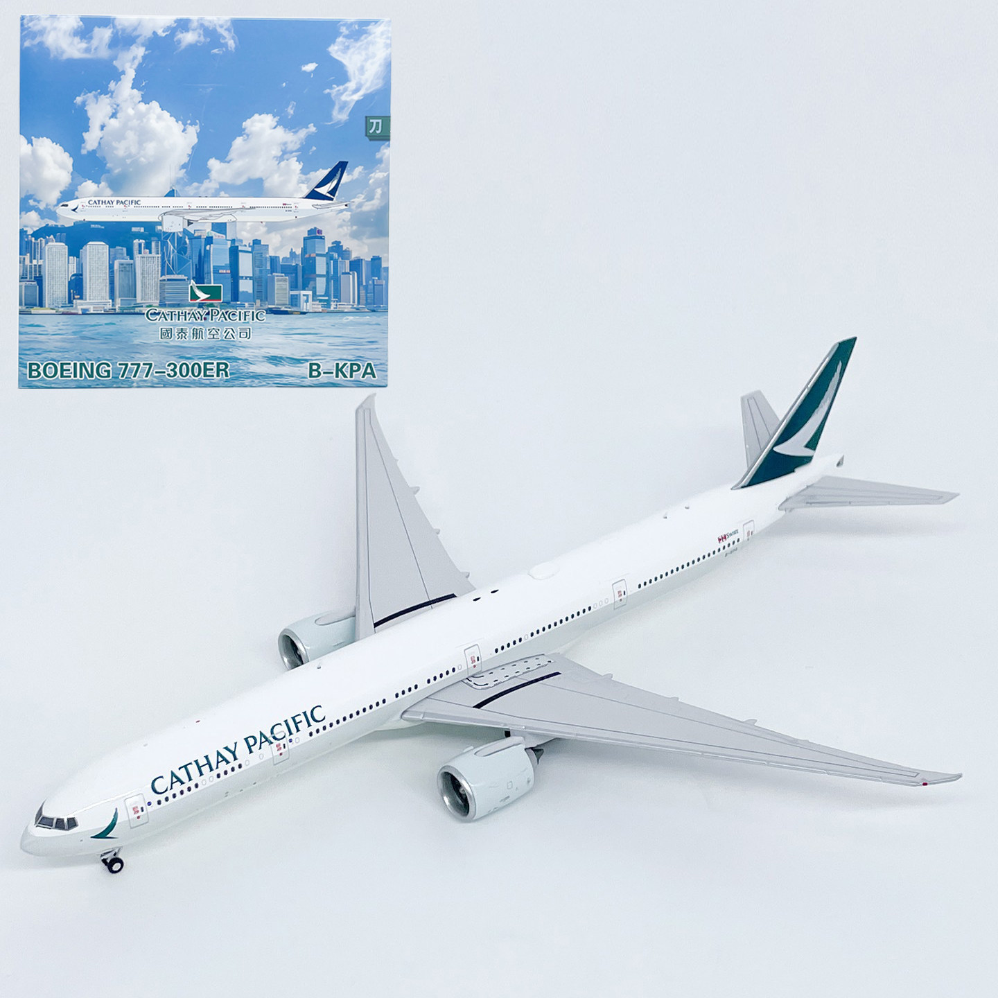 GS 1:400国泰航空波音B777-300ER客机B-KPA合金仿真飞机模型图片