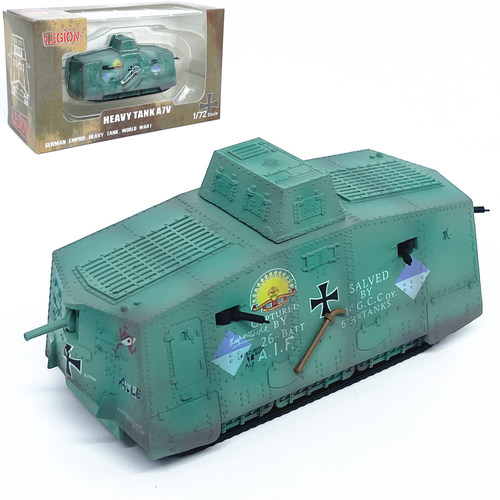 LEGION 1:72一战坦克A7V装甲车模型半合金静态仿真成品摆件