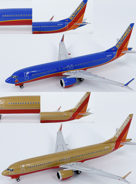 NGLITE1:400美国西南航空B737MAX8客机N871HK N872CB飞机模型合金