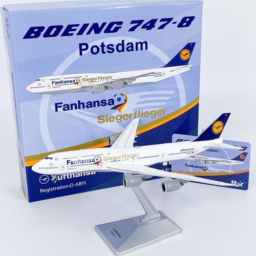 1:400汉莎航空波音B747-8客机D-ABYI合金飞机模型成品摆件收藏HX