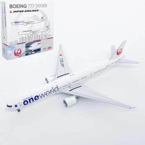 JET1:400日本航空波音B777-300ER客机JA732J仿真飞机模型合金摆件