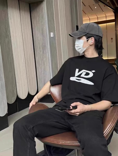 自主vujade光碟VD短袖 VIBE风 cleanfit风 小领口 双纱精梳棉