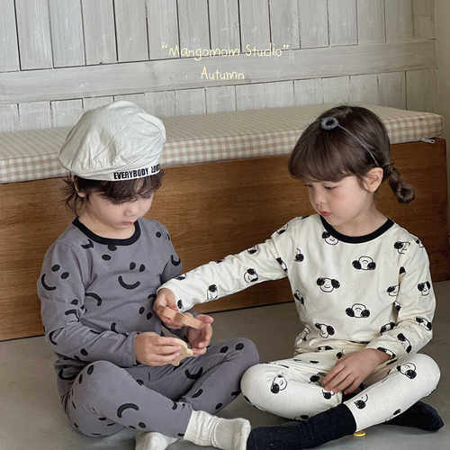 皮尔熊原创设计儿童A类纯棉秋衣