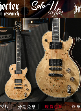 初始化 斯科特 Schecter SOLO-II CUSTOM 金属单缺角树瘤LP电吉他