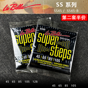 初始化乐器 美产Labella SS45 SS45-B贝斯弦尾端无缠绕电贝司琴弦