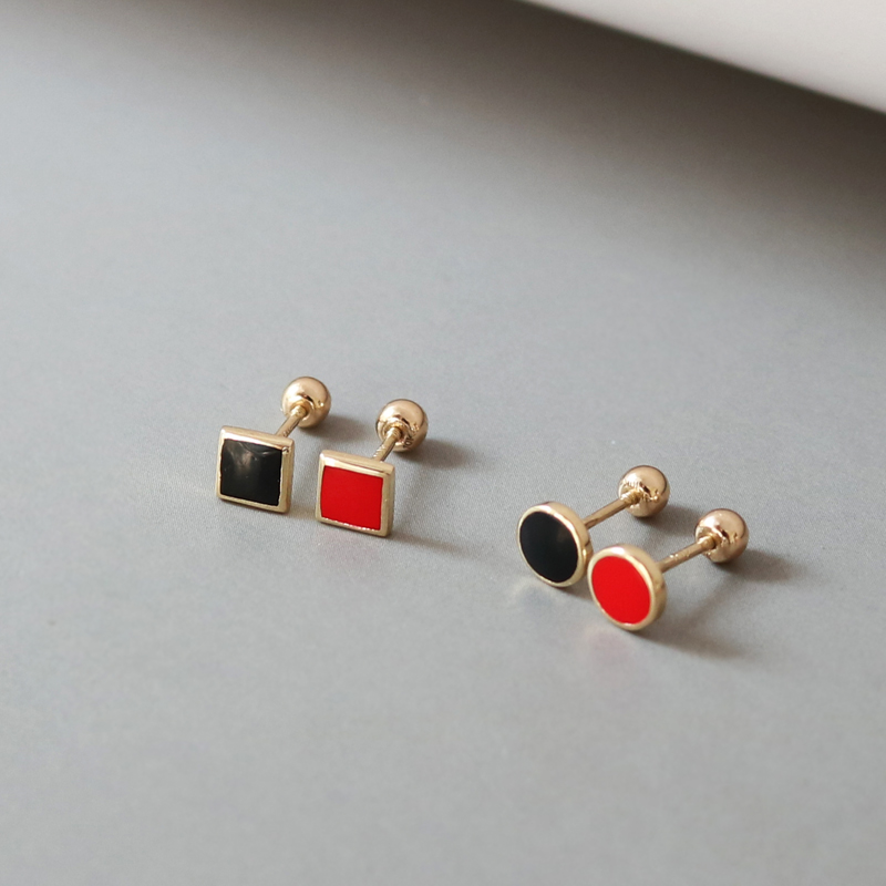 Luckqueen純10K金耳骨釘耳蝸