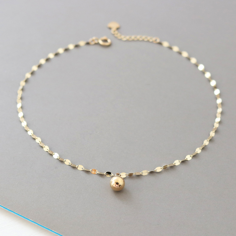 韓國進口柳葉亮片首飾黃金腳鏈