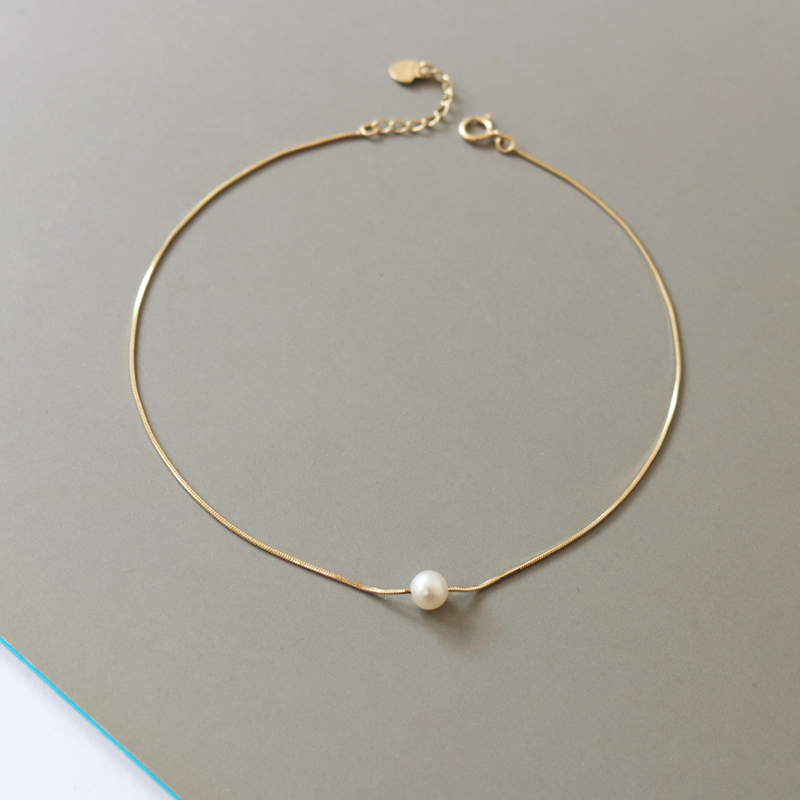 女腳鏈LuckQueen蛇骨鏈珍珠