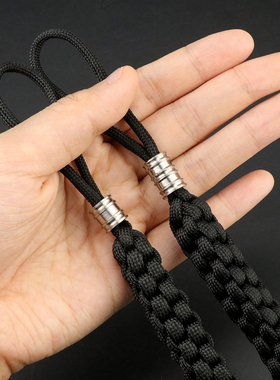 创意编织挂绳车钥匙配饰挂件迷你伞绳挂坠EDC吊坠饰品坠子编织绳