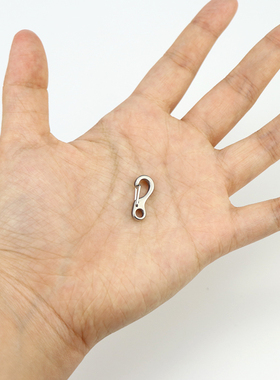 304不锈钢挂扣高弹力小号配件钥匙扣迷你多功能便携饰品连接扣