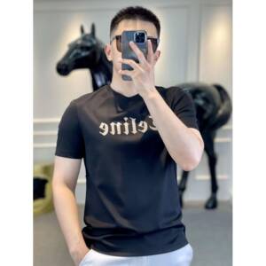 2025新品欧货潮流男士时尚印花短袖圆领休闲流行套头简约T恤上衣