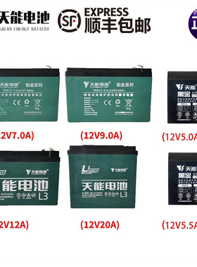 天能电池广场舞音箱音响电池电瓶铅酸电池蓄电池12V5A/5.5A9A12A