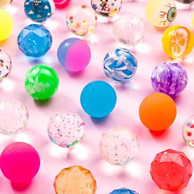 50pcs Bouncy Jet Balls Party Bag Fillers Toys Favors Kids
