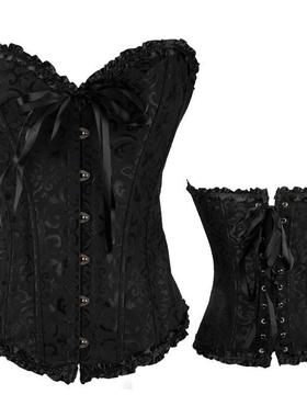 Color Shapewear Sexy Gothic Underbust Corset Women Lace Body