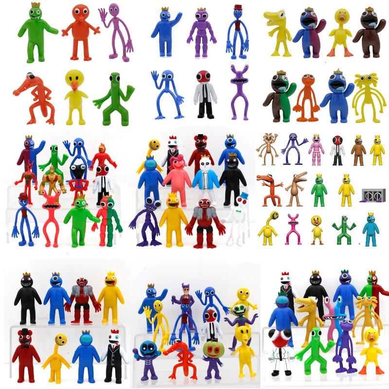 6/8/12/16PCS Anime Figure Rainbow Friends Figure Cute Cartoo