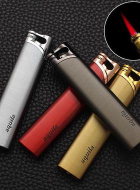 Long strip lighter windproof red flame cigarette lighter