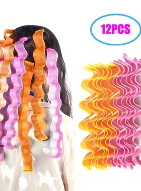 12Pcs Set Magic Hair Curler Heatless Hair Rollers Wave Forme