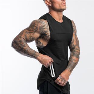 Men Fitness Sleeveless Sport TShirt Top Gym Bodybu Tank