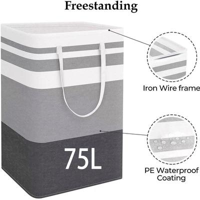 75L laundry basket Waterproof foldable large laundry baskets