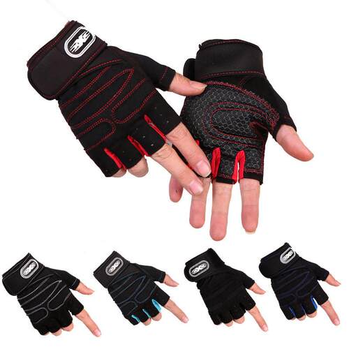 Men Gym Gloves Weightlifting Bodybuilding Training Fitness F
