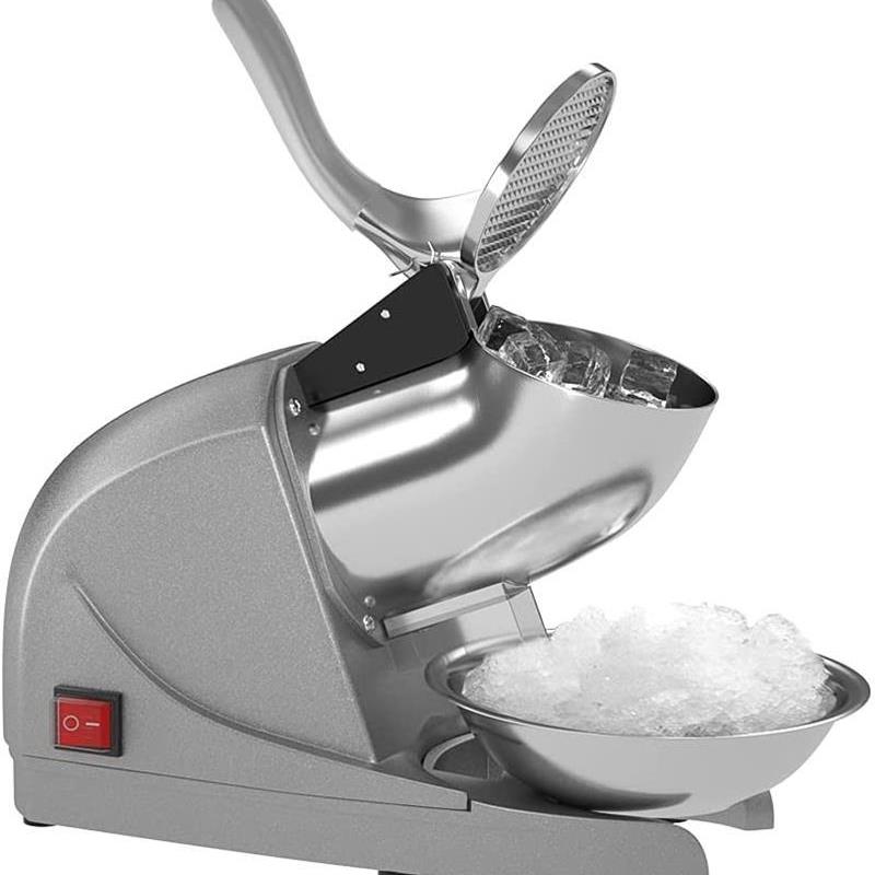 两刀碎冰机防溅电动雪锥机108B1200ML 防溅冰沙机