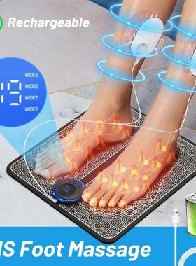 Electric Foot Massager Pad Foldable Massage Mat Muscle Stimu