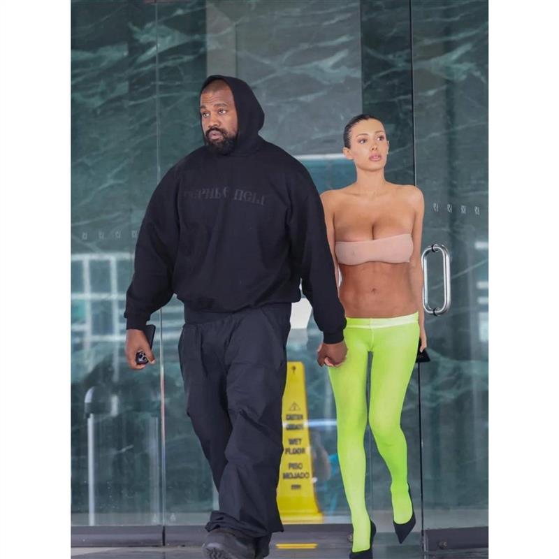 Kanye YZY GOSHA Vultures2 BLACK DOGS HOODIE 2024