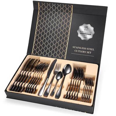Stainless Steel Flatware Silverware Set Cutlery Set 刀叉套装