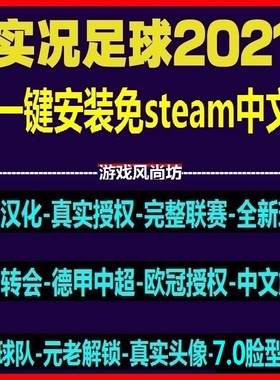 PC实况足球2021PES2024中文解说版 中超中甲德甲沙特2025夏季转会