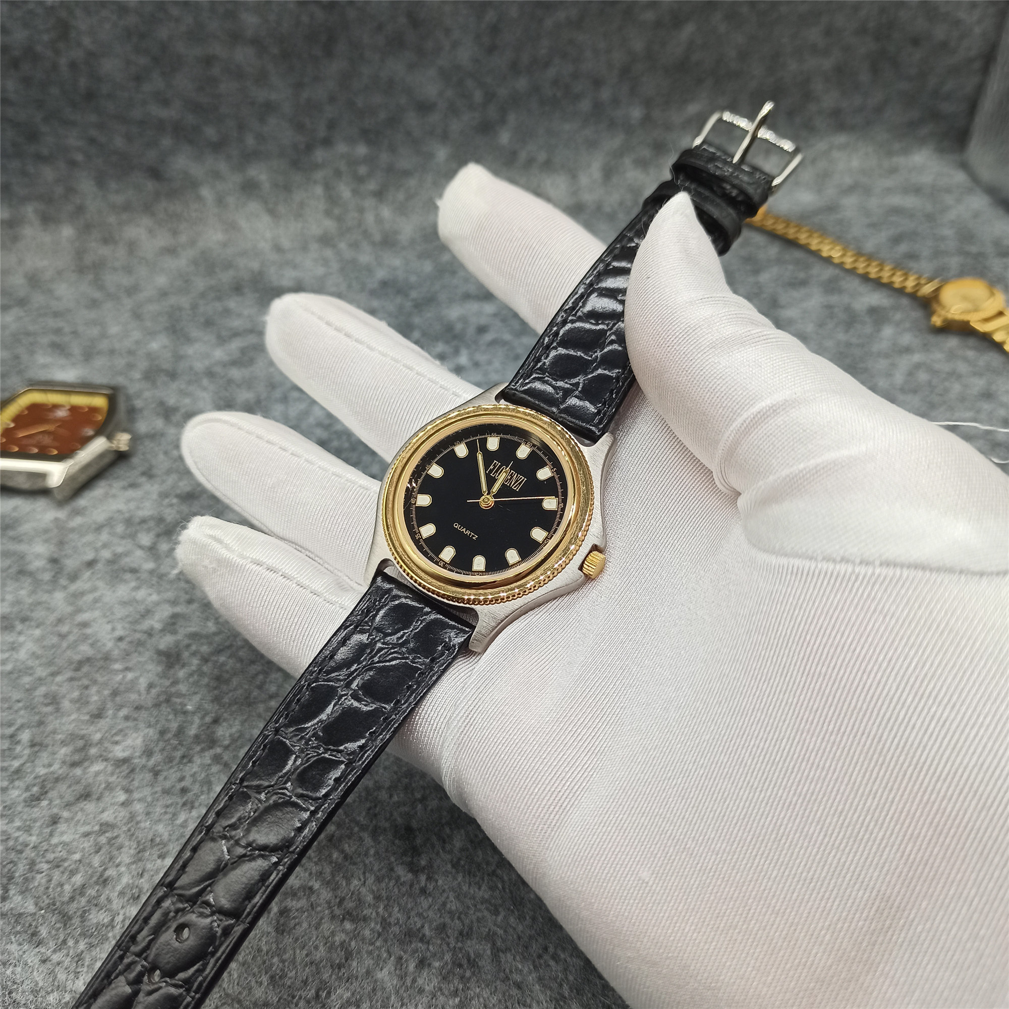 附庸风雅儒雅男士超薄手表经典复古怀旧风格回流男表意大利清库存