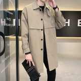 Осенняя дизайнерская куртка в английском стиле, плащ, тренд сезона, в британском стиле