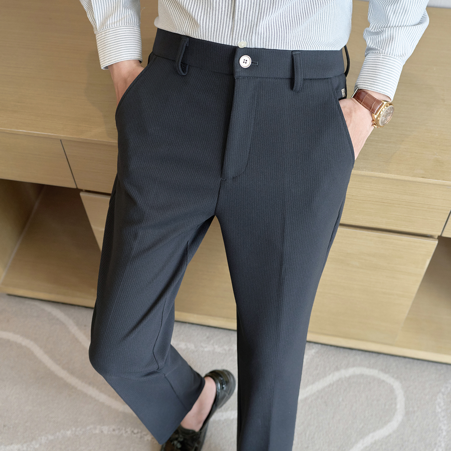 2025新款西装裤子男士冬季2025新款流行商务休闲西裤1129w
