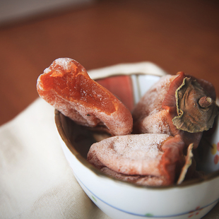 浔隐山 临朐牛心吊柿 柿饼 流心柿子树上自然成熟微霜柿蜜饯500g