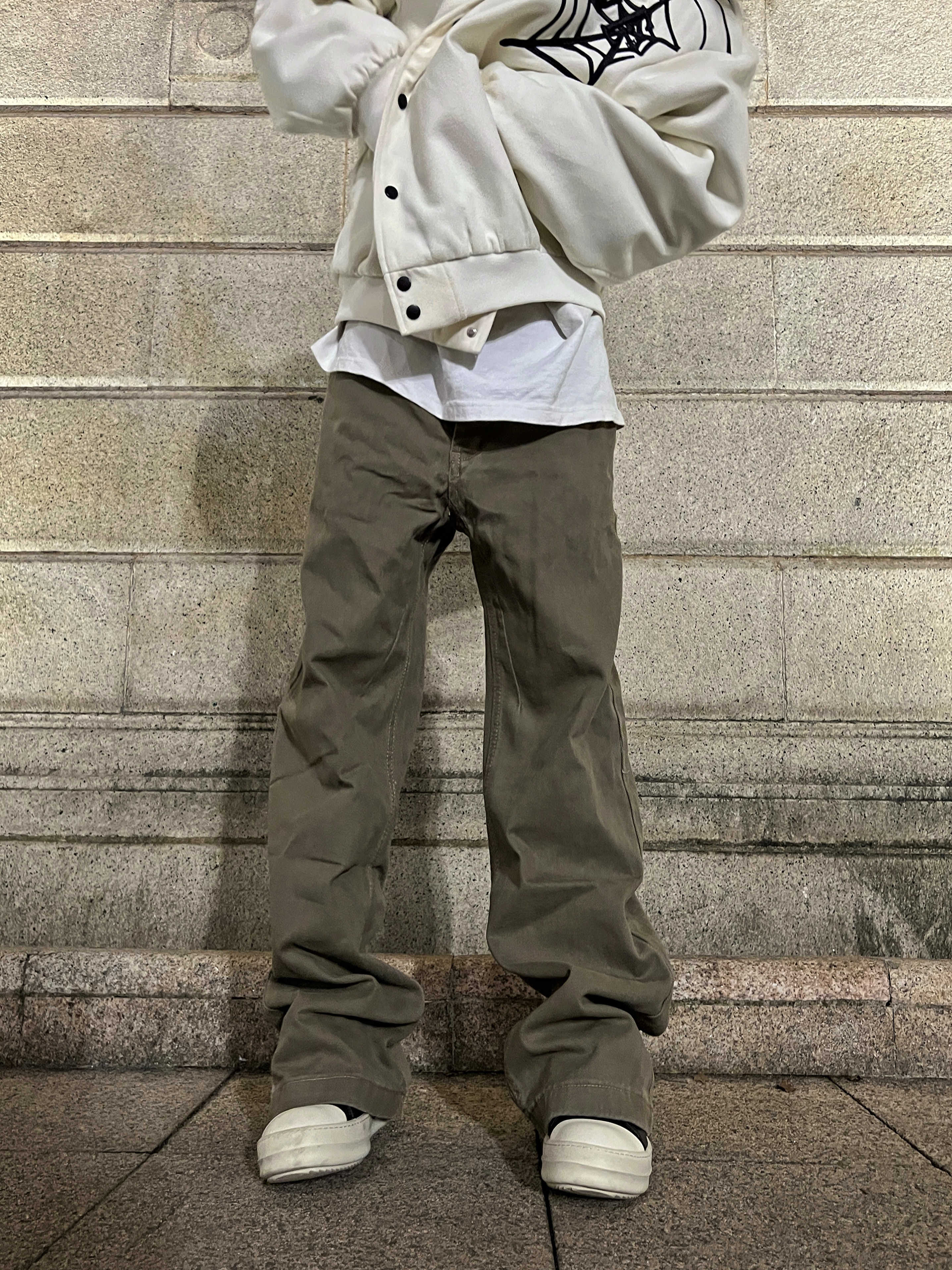 F383拉链长裤水洗通用牛仔裤