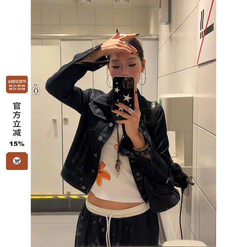 【F383】解构质感牛仔外套