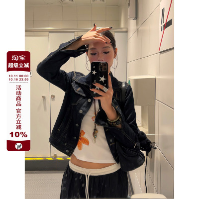 【F383】解构质感牛仔外套