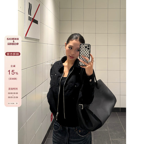 F383铆钉短款高级质感翻领外套