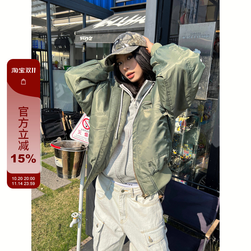 【F383】飞行员夹克棉服