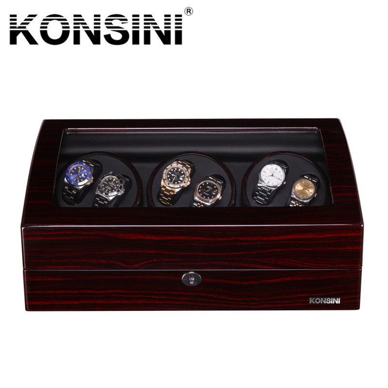 KONSINI摇表器自动上弦全自动机械表自动上链盒机多表位摇表盒