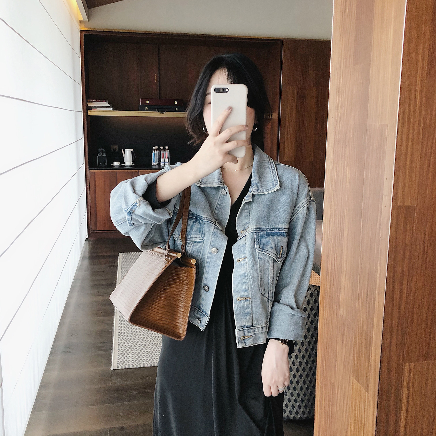 misslady时髦自留颜色好洋气的牛仔短外套显瘦早秋新品女复古百搭,女装/女士精品,短外套,淘宝优惠券,粉丝福利购,淘宝优惠卷