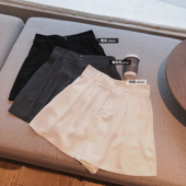 高腰显瘦a字2020夏季 misslady自留韩国复古设计简约西装 短裤 纯色