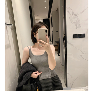 misslady自留四季 蚕丝柔软细腻高品质背心胸垫吊带女舒适显瘦新款