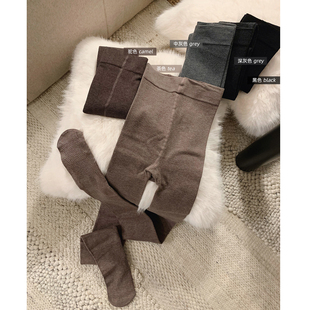 misslady洋气提臀纯色加绒打底连裤 百搭 袜子女弹力显瘦2025年新款