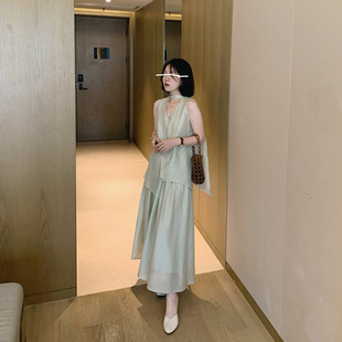 misslady复古女人味两件套雪纺衬衫半身裙套装夏季通勤气质高级感
