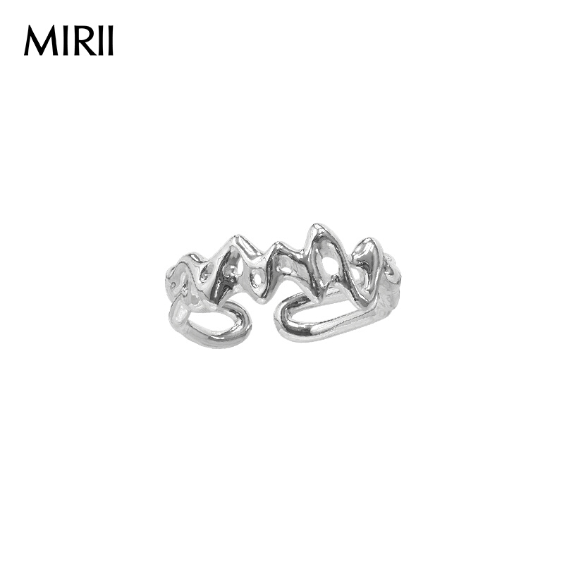 MIRII秘日情侣对戒开口纯银