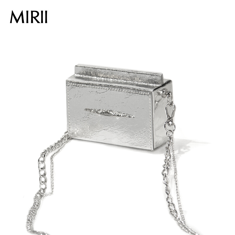 MIRII秘日迷你银色小方包