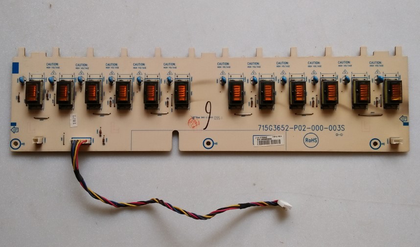 原装拆机创维32S19IW液晶电视高压板 715G3652-P02-000-003S 电子元器件市场 显示屏/LCD液晶屏/LED屏/TFT屏 原图主图
