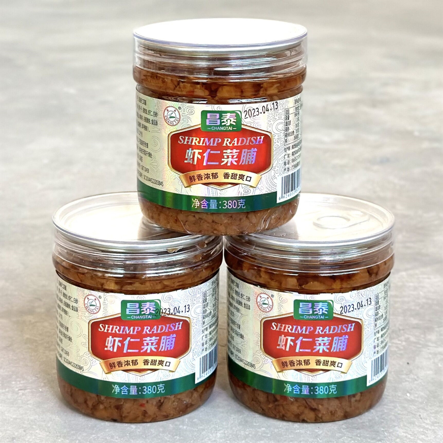 昌泰虾仁菜脯380g*6瓶潮汕菜脯图片