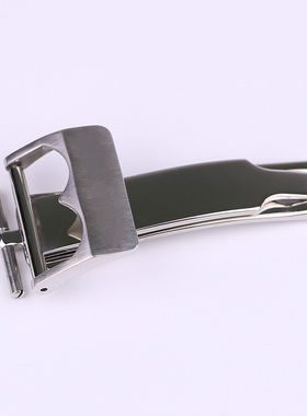 龍腾钟表配件 代用代用帝舵帝陀皮带款单折叠扣表扣 316精钢按扣