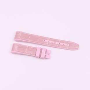 龍腾钟表配件 代用FM法兰克穆勒V32系列原款牛皮贴皮橡胶带表带